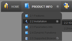 Toolbars Grey CSS Menu Template